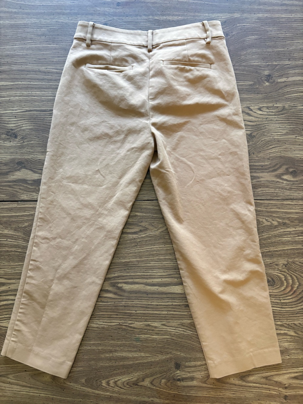 LOFT The Riviera Slim Pants Tan Classic Straight-Leg Size 4P - Picture 3 of 8